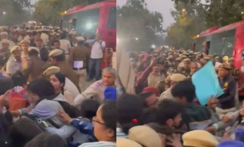 ‘Help us breathe’: Parents, kids, activists detained during India Gate 'clean-air protest' in Delhi