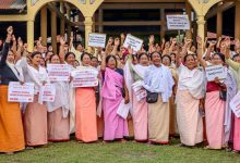 Thousands hit streets in Imphal in torch rally over children’s killing, clash with forces